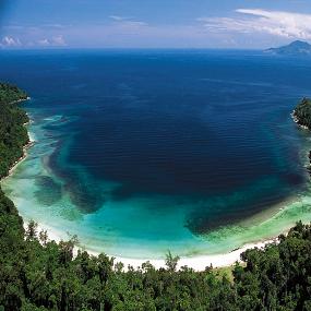 30)Le Meridien Kota Kinabalu—An aerial view of pristine Police Beach on Gaya Island, 45 minutes a.jpg
