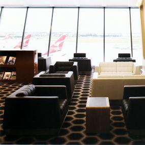 Qantas first-class lounge