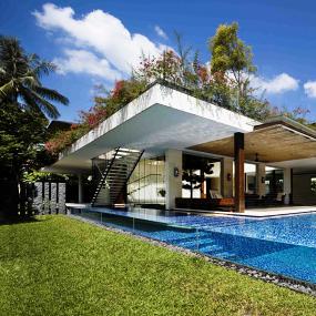 Tangga HouseGuz Architects新加坡生態別墅景觀（别墅，生态景观，东南亚）