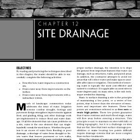 CHAPTER12 SITE RDAINAGE